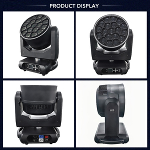 19pcs * 40w Rgbw 4in1 Led Zoom Wash Big Bee Eye Lumière principale mobile avec effet kaléidoscope Lumières de scène - Product Image 4