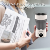 Conception unique Bouilloire électrique portable de voyage Chauffage Moussant Café Thé Tasse de brassage Tasse bouillante Type-C Charge