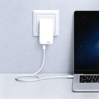 Pengisi Daya Cepat Magnetik GaN 3-in-1 65W PD 3.0 Tipe-C Pengisi Daya Nirkabel Pengisi Daya Dinding Power Bank Kabel USB-C OEM Pengisi Daya Ponsel