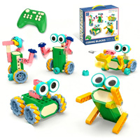 150 blocs de codage éducatifs, kit scientifique STEAM, blocs de construction électriques programmables, jouet robot de construction créative DIY
