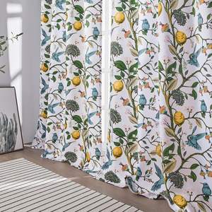 Cortinas de Casa Cortinas de cocina Coquette Vintage Fancy Colibrí Estampado Sublimación Cortinas florales - Product Image 6