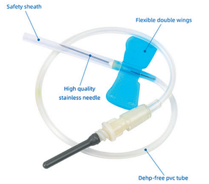 Aiguille de prélèvement sanguin stérile jetable, aiguille d'<span class=keywords><strong>infusion</strong></span> en PVC sans DEHP avec certification ISO13485 - Product Image 1