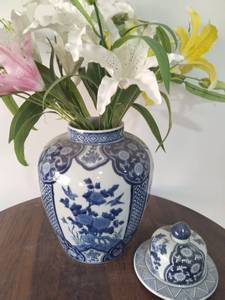 Vaso di fiori blu e bianco grande in <span class=keywords><strong>ceramica</strong></span> cinese vaso di zenzero vintage <span class=keywords><strong>per</strong></span> <span class=keywords><strong>orchidee</strong></span> - Product Image 6