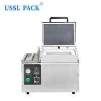 BVS300T Digitale Besturing Voedsel Vlees Sealer Zeevruchten Fruit Verse Schaalverpakking Semi-automatische Desktop Vacuüm Skin Tray Sealmachine