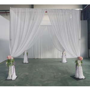 Telescopic <b>backdrop</b> <b>stand</b> event stage pipe and drape for wedding events - Product Image 4