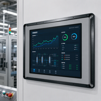 Support interne en aluminium extrudé sur mesure pour écran tactile de contrôle industriel, moniteur tout-en-un, usiné CNC