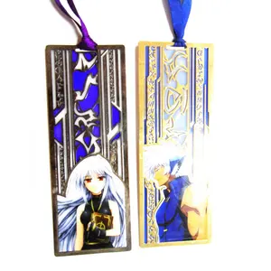 Kustom Bookmark Anime Cardcaptor Sakura Warna dicetak logam Lenticular Bookmark Hollow Enamel Bookmark untuk buku