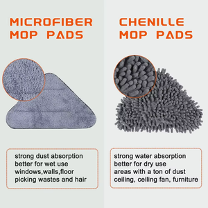 <span class=keywords><strong>Triangolo</strong></span> WetDry soffitto finestra in legno duro pavimento di pulizia della parete <span class=keywords><strong>Mop</strong></span> manico lungo lavavetri in microfibra ciniglia Pad <span class=keywords><strong>Mop</strong></span> da parete - Product Image 4