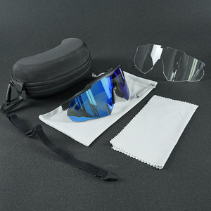 Lunettes de sport de sécurité ANSI Z87 UV400 avec verres interchangeables, monture TR90 - Product Image 1