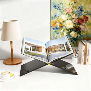 Soporte acrílico para libros de lectura en forma de X, soporte de exhibición de revistas de libros abiertos para <span class=keywords><strong>cocina</strong></span>, oficina, <span class=keywords><strong>mesa</strong></span> de centro - Product Image 3