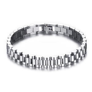 Bracelets pour hommes en acier inoxydable 316L haut de gamme, plaqués or, bracelet de montre, chaîne de bracelet - Product Image 4