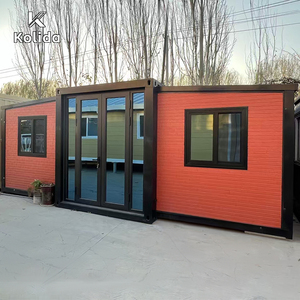 Expandable 20ft/40ft Container House Ready Ship Stylish Villa Modular Prefab Flat Sandwich Panel Steel Entry <strong>Hall</strong> Contemporary - Product Image 1