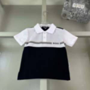Nuevo Conjunto de Verano para Niños, Diseño Lujoso, Casual, Corte Ajustado, Manga Corta, Estilo Juvenil, Contrastes Vibrantes, Poliéster/Algodón - Product Image 4