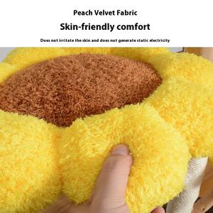 Arbre à chat moderne en bois naturel Sunflower à 2 niveaux avec poteau à gratter en sisal, base stable, structure d'escalade multi-chats pour chats d'intérieur - Product Image 5
