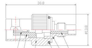 อะแดปเตอร์แปลงสายโคแอ็<span class=keywords><strong>ก</strong></span>ซ์เชียลกอ R7แจ็ค BNC ตัวเมียไปยังโมโตโรล่า - Product Image 4