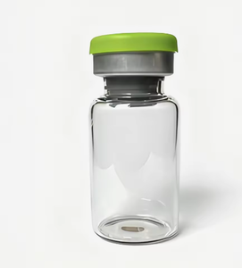 Flacons en verre transparents stériles non étiquetés avec bouchons sertis multicolores pour poudre lyophilisée, cosmétiques et laboratoire (petits formats) - Product Image 3