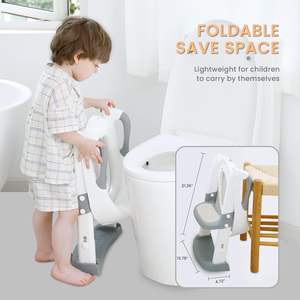 Siège pliant pour bébé CF Kids avec protection anti-éclaboussures et coussin antidérapant, siège d'apprentissage de la propreté, marchepied pour tout-petit, housse de siège de toilette pour l'apprentissage de la propreté - Product Image 3