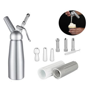 Pistolet à crème fouettée professionnel en aluminium de 500 ml, outils de cuisine, distributeur de crème fouettée - Product Image 1