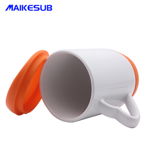 <span class=keywords><strong>Tasse</strong></span> à <span class=keywords><strong>café</strong></span> Sublimation en céramique, cœur, 150 ml, 15oz, avec couvercle en silicone - Product Image 6