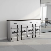 Meuble de rangement vintage en métal personnalisable pour la décoration de bar, armoire créative en conteneur, décoration DIY pour la maison