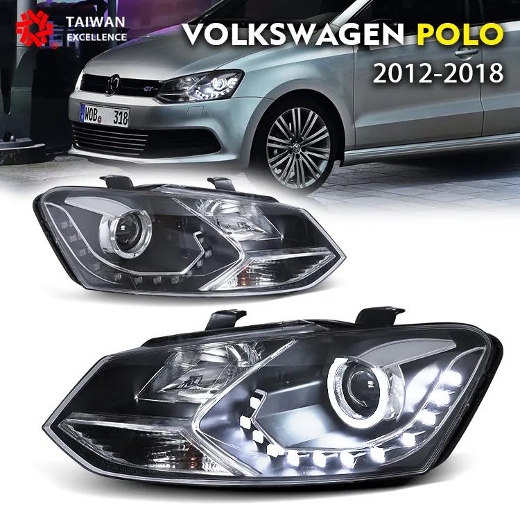ECE Certification for VW Volkswagen Polo cross 2012- 2018modified headlight assembly front light