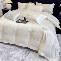 Parure de lit de luxe en pur coton 240 fils, qualité supérieure, fibres longues, sans danger pour bébé, vente en gros