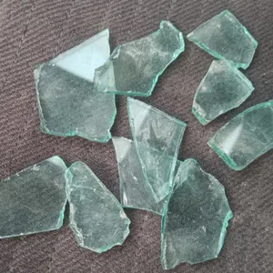 装饰碎玻璃再生玻璃石绿色碎玻璃碎片