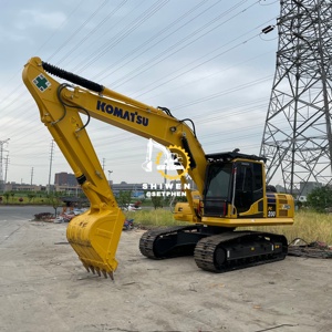 Excavadora Hidráulica Usada Komatsu PC200 de 20 Toneladas, Bien Mantenida, para Movimiento de Tierras, Máquina de Segunda Mano, PC130 PC350 PC220 - Product Image 3