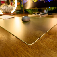 Customized Glass Tempered Photovoltaic Glass Mouse Pad Size Customized Pattern High-end Frosted Version Factory Direct Sales