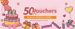 Buono Sconto Personalizzato da 50€ per Pasticceria, Design Rosa Cartone Animato per Compleanno, con Istruzioni di Utilizzo - Product Image 4