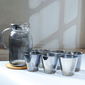 Regalo de negocios Sala de estar Jarra de té para el hogar Olla de agua fría con taza Tetera de vidrio Juego de tetera - Product Image 2