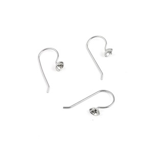 Stainless Steel Ear Hooks U-Shaped Pearl <b>Holder</b> DIY <b>Earring</b> Accessories Hypoallergenic Jewelry Findings - Product Image 5