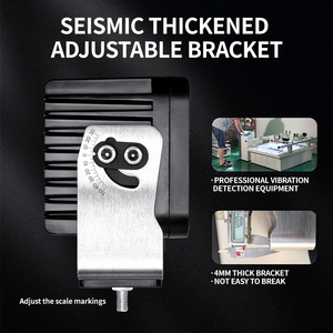 Foco/Reflector de Alta Potencia de 120w, Lámpara Cuadrada para Minería, Excavadora, Tractor Industrial, Luz de Trabajo LED Súper Brillante e Impermeable para Camiones - Product Image 5