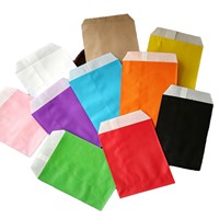 Sacs en papier colorés à rayures ondulées et pois, sans poignée, pour décoration de mariage et emballage – Grande variété en stock