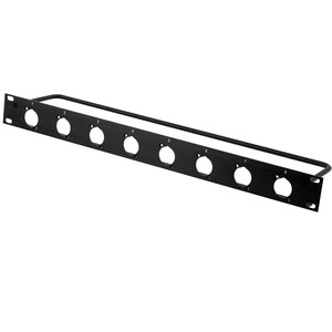 Panel de Conexiones 1U de 8 Puertos, Conector Coaxial de Audio y Video XLR de Aluminio, Montaje en Rack - Product Image 1
