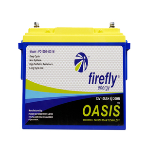 แบตเตอรี่ตะกั่ว-กรด FIREFLY OASIS 12V 105Ah ไม่ต้องบำรุงรักษา เหมาะสำหรับการจัดเก็บพลังงานที่มีประสิทธิภาพสำหรับโครงการพลังงานทดแทน - Product Image 2