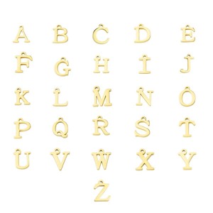 Letras Personalizadas (26 unidades) con Envío Internacional, Precio por Nivel, Sin Níquel, Acero, Peso en Gramos por Pieza, Ideal para Regalo - Product Image 4