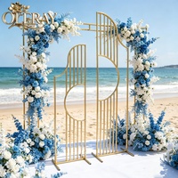 Arche de feuillage artificiel vert 8x8 pieds personnalisée pour décoration d'entrée de mariage – Vente chaude