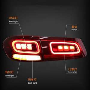 Feux arrière LED dynamiques séquentiels 6000K à lentille transparente, nouvelle version de modernisation pour Mercedes-Benz GLC GLC253 2015-2020 - Product Image 2