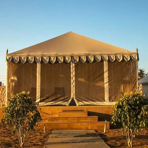 Desert Camp Hotel <b>Tent</b> 6-8 Person Extended Type Oxford Cloth Four-season Double Layer <b>Large</b> Space One Bedroom One Living Room - Product Image 3