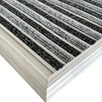 Tapete de Aluminio Lavable Antideslizante Moderno de 2 cm de Grosor, Impermeable, Apto para Mascotas, Fácil de Limpiar, para Entradas Comerciales (Hoteles, Centros Comerciales)