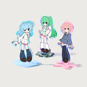 Custom Laser Acrylic Standee - Clear Double-Sided Printing, Creative Desk Decoration, Birthday Gift with Custom Pattern - Product Image 1