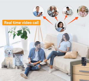 Wistino 2.4G Thông Minh Đồng Hồ Treo Tường Máy Ảnh Wifi Phát Hiện Chuyển Động Báo Động Màu Tầm Nhìn Ban Đêm Một Nhấp Chuột Cuộc Gọi Nhà An Ninh Máy Ảnh - Product Image 4