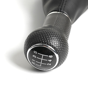 Pomo de cambio de marchas para coche, de cuero, 5 velocidades, 6 velocidades, para Volkswagen Bora Golf 4, diseño ergonómico - Product Image 1