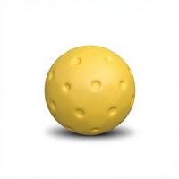 Balle de pickleball silencieuse en mousse PU, faible bruit, durable, pour entraînement en intérieur et réduction du bruit, accessoire professionnel