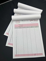 2 capas factura papel sin carbón A4 resma Ncr 50gsm 2 capas 9,5X11 pulgadas caja impresión offset tamaño personalizado aceptado 2/3/4/5/6 capas