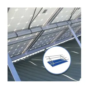 Solar Car Port Hot Sale Fast Installation Concrete Flat Roof Solar Panel Roof Racking System