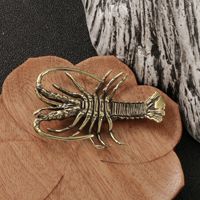 Laiton Artificielle Simulation Animaux Homard Miniature Figurines Réaliste Écrevisse Crevette Poupée Jouet Vintage Thé Pet Décor De Bureau