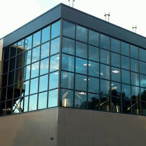 商业建筑幕墙双层钢化玻璃无框
