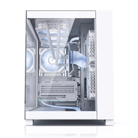 Cajas de PC ZeroMaster Full Tower, Vidrio Templado, Refrigeración Líquida 360, RGB, Computadora para Juegos, Transparente, MicroATX, 6 Ventiladores